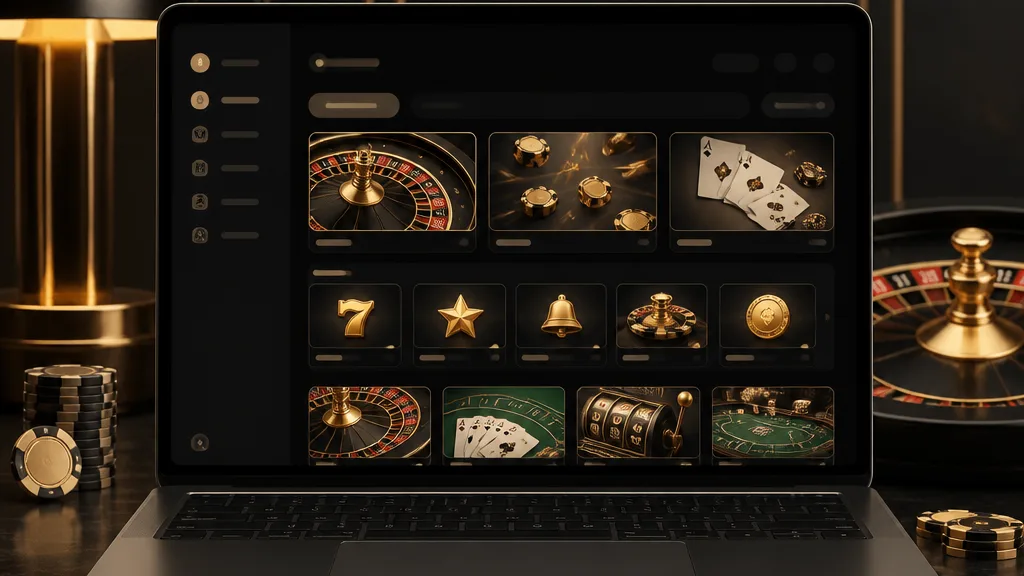 GAMRFIRST Spielbereiche mit Slots und Tischspielen