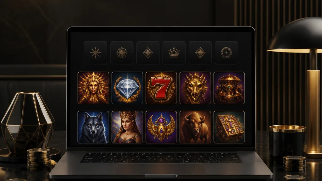 GAMRFIRST Slot-Lobby mit Provider- und Mobilkontext
